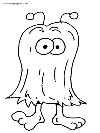 Cute Monster Coloring Pages 17
