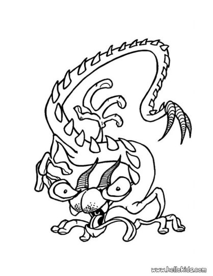 Cute Monster Coloring Pages 2
