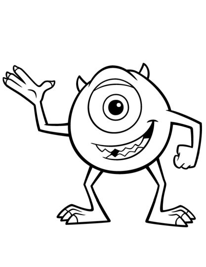 Cute Monster Coloring Pages 23