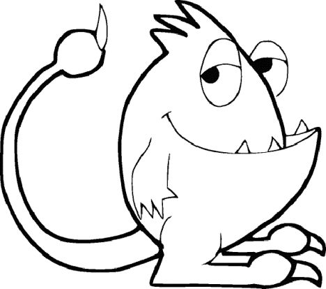 Cute Monster Coloring Pages 37