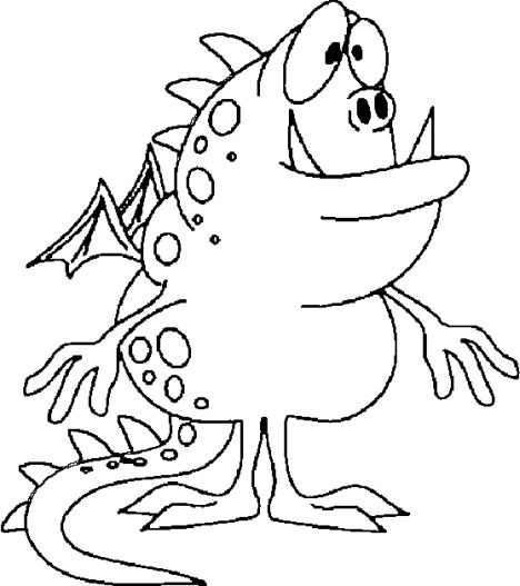 Cute Monster Coloring Pages 40