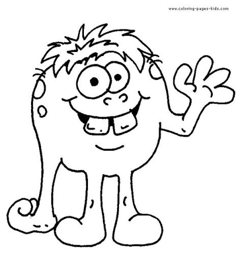 Cute Monster Coloring Pages 41