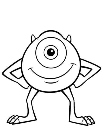 Cute Monster Coloring Pages 44