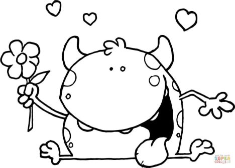 Cute Monster Coloring Pages 52