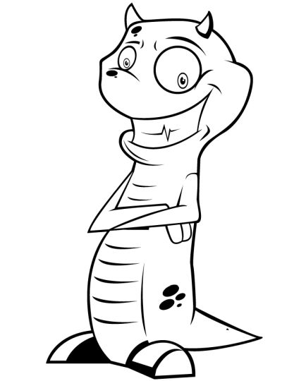 Cute Monster Coloring Pages 77