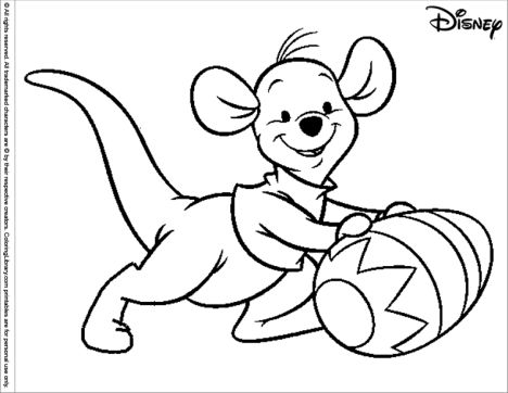 Disney Easter Coloring Pages 19