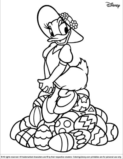 Disney Easter Coloring Pages 20