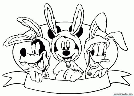 Disney Easter Coloring Pages 4