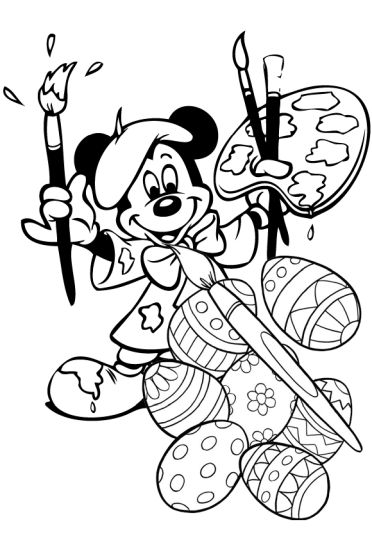 Disney Easter Coloring Pages 52