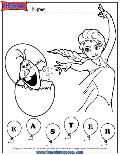Disney Easter Coloring Pages 7