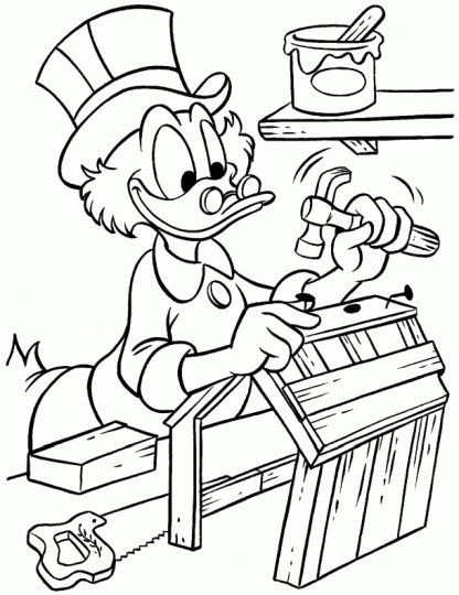 Donald Duck Christmas Coloring Pages 10