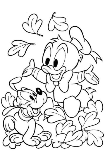 Donald Duck Christmas Coloring Pages 19