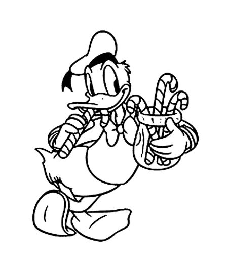 Donald Duck Christmas Coloring Pages 24