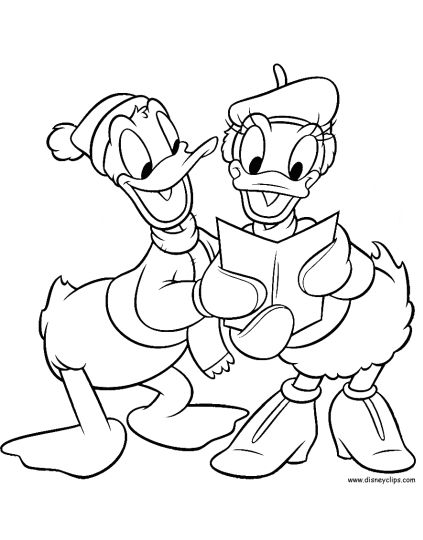 Donald Duck Christmas Coloring Pages 25
