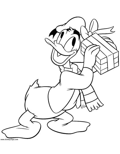 Donald Duck Christmas Coloring Pages 26
