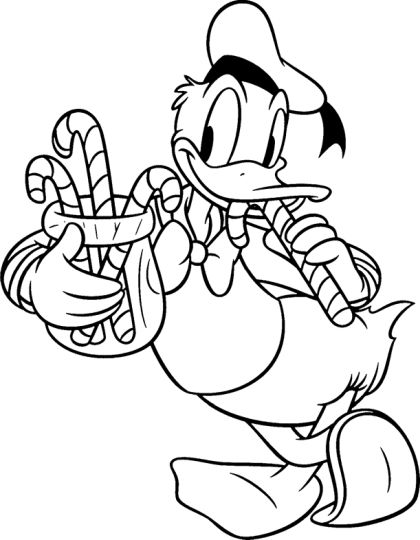 Donald Duck Christmas Coloring Pages 28