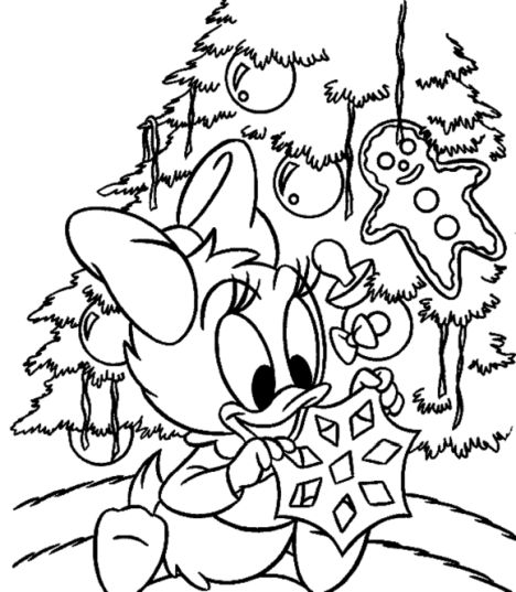 Donald Duck Christmas Coloring Pages 37