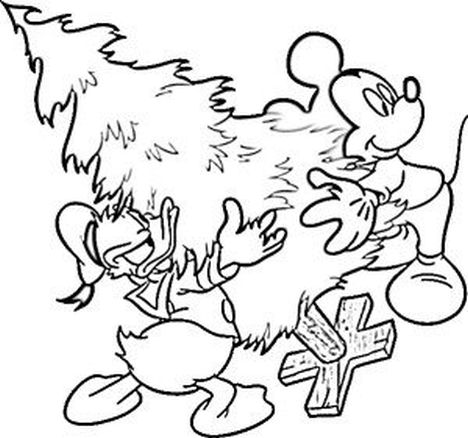 Donald Duck Christmas Coloring Pages 38