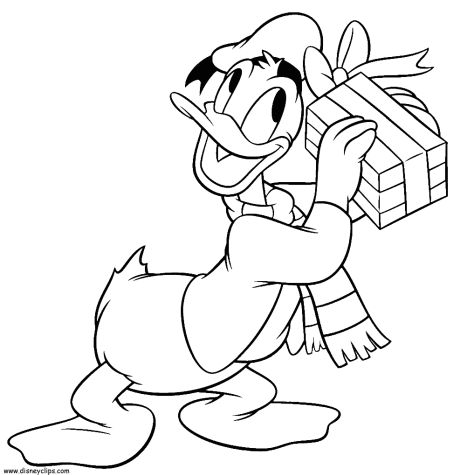 Donald Duck Christmas Coloring Pages 41
