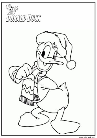 Donald Duck Christmas Coloring Pages 42