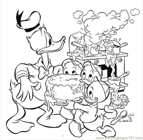 Donald Duck Christmas Coloring Pages 43