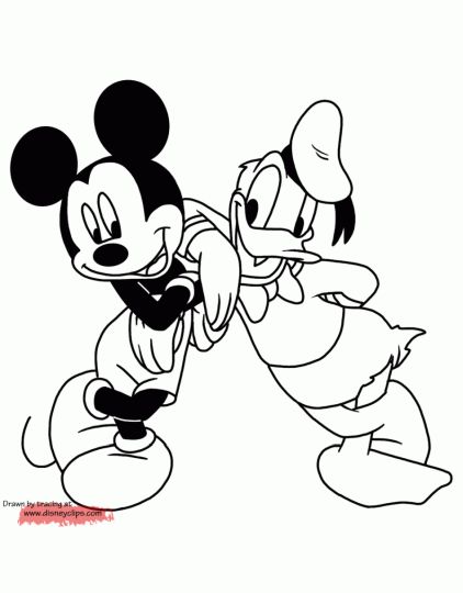 Donald Duck Christmas Coloring Pages 5