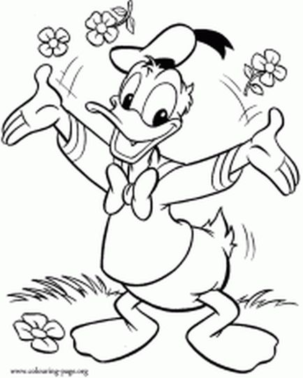 Donald Duck Christmas Coloring Pages 8