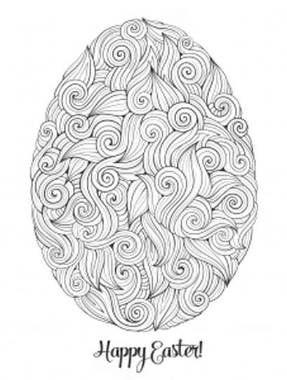 Easter Egg Coloring Pages For Adults 13