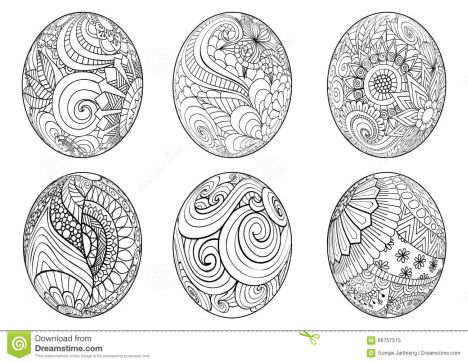 Easter Egg Coloring Pages For Adults 16
