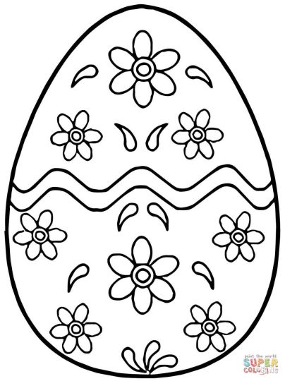 Easter Egg Coloring Pages For Adults 2