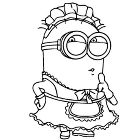 Minions Christmas Coloring Pages 6
