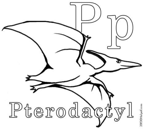 Pterodactyl Colouring Pages 7