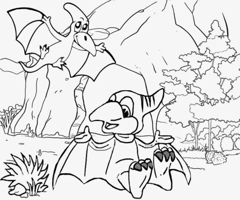 Pterodactyl Colouring Pages 8